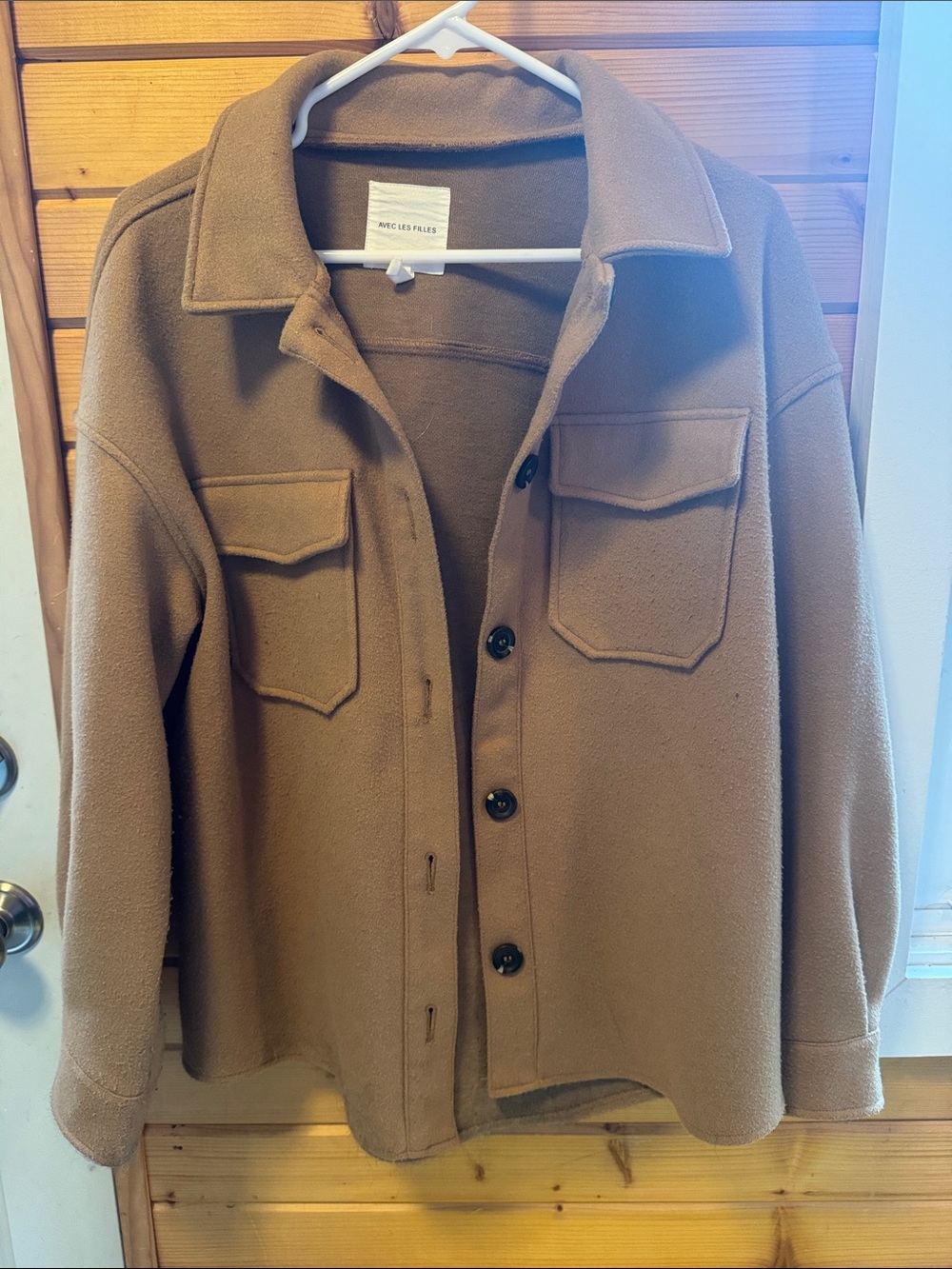 Avec Les Filles Camel Tan Utility Jacket